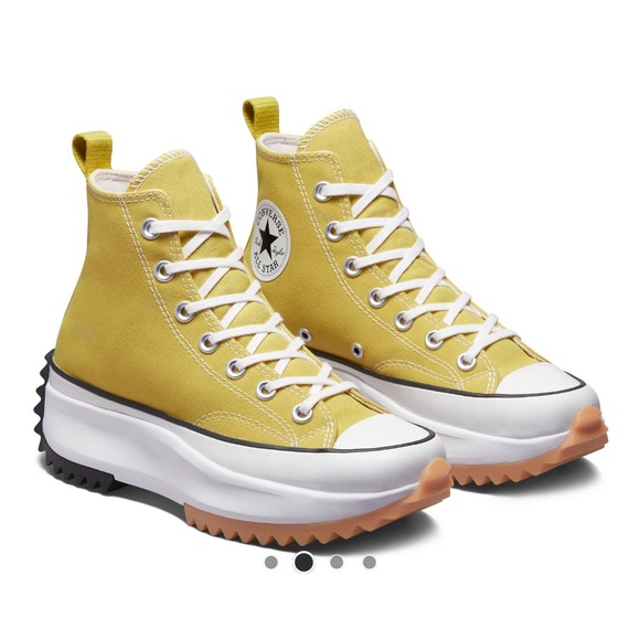 BRAND NEW NEVER WORN Converse Run Star Hike Sneakers in Yellow-woman’s size 6.5 - Picture 5 of 10